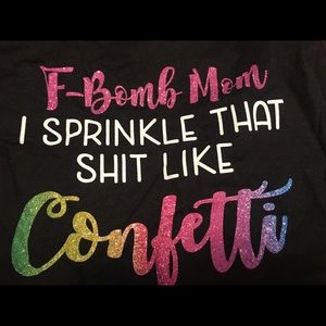 F-bomb mom graphic tee